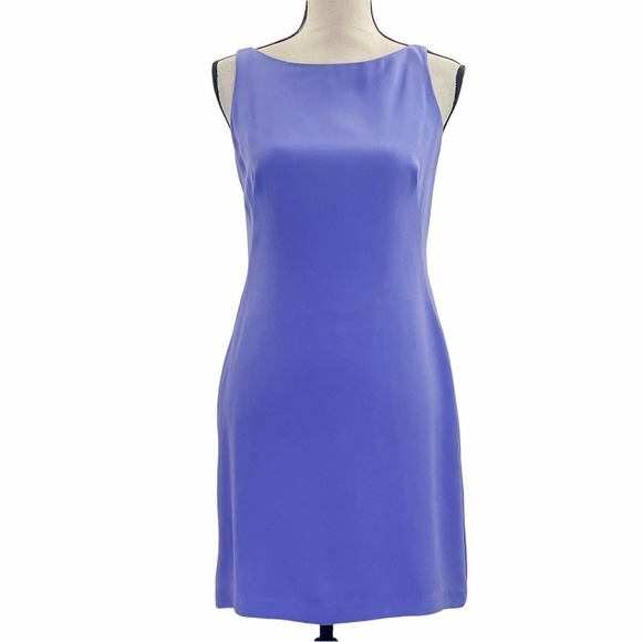 Cdc Purple Strappy Open Back Mini Sheath Dress - Picture 2 of 13